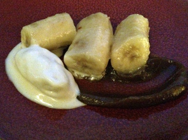 banana, malt and miso at sixty four degrees london