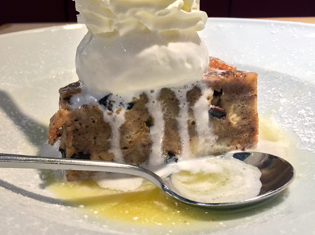 bread pudding at bubba gump