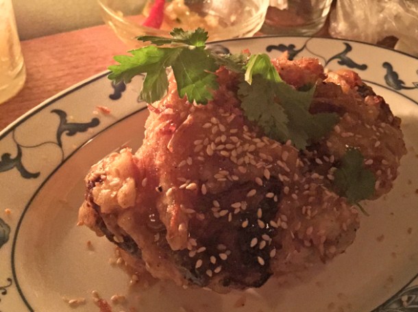 chicken wings at the smoking goat london