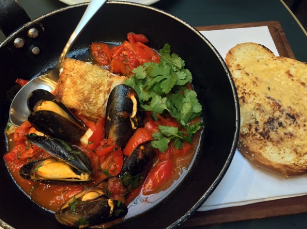 chreymeh seafood stew at the palomar