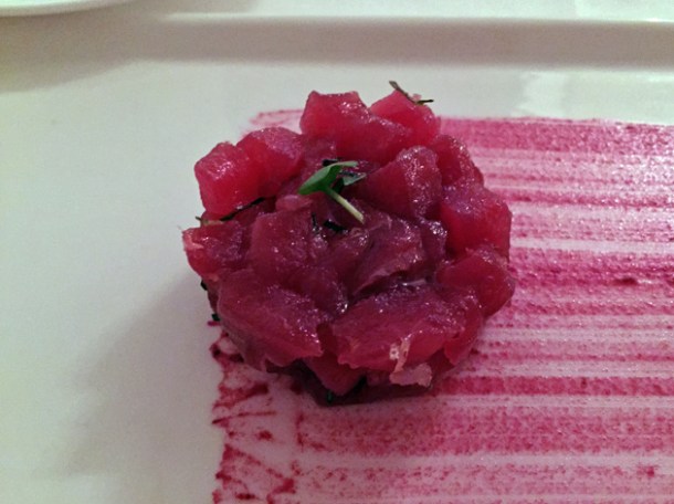 tuna - raw fish selection at il sanlorenzo