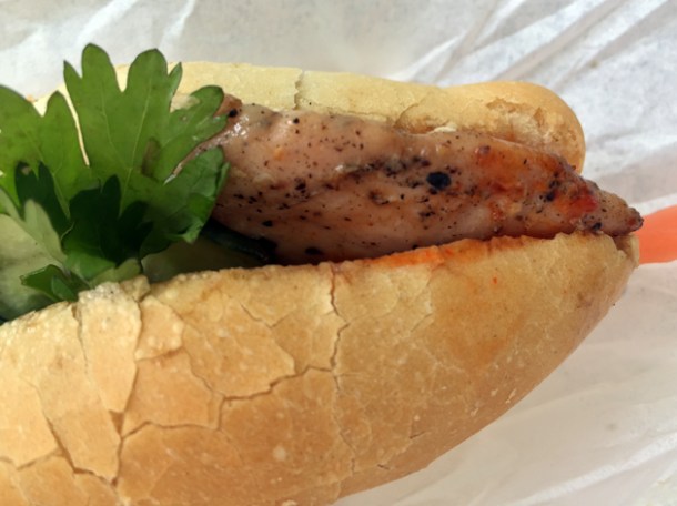 chicken vietnamese sandwich from banh mi bicycle