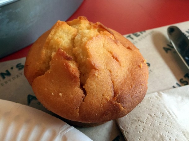 cornbread muffin at austen's