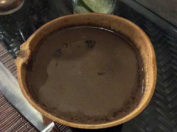 chocolate and coffee tascalate at tierra y cielo