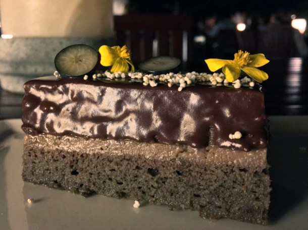 chocolate cake at casa oaxaca