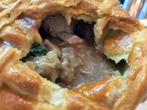 lamb and lamb sweetbread pie at pharmacy 2 newport street gallery