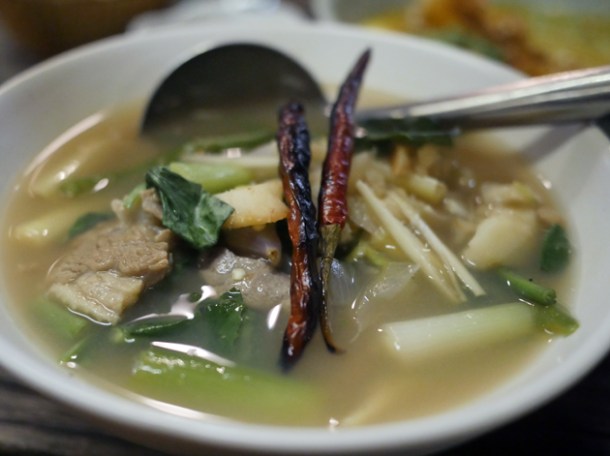 duck and duck offal soup at som saa whitechapel