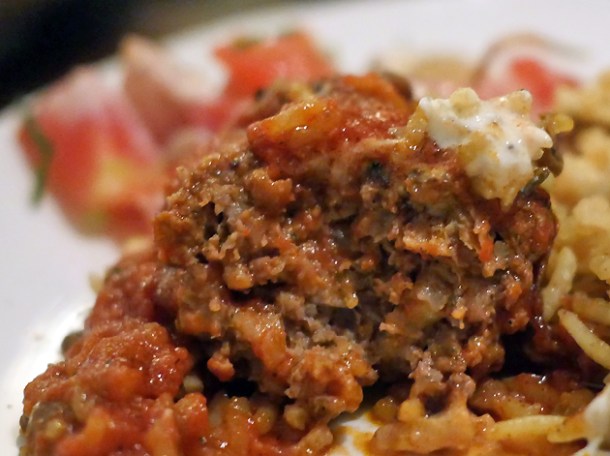 lamb kofte meatball at berber and q shawarma bar