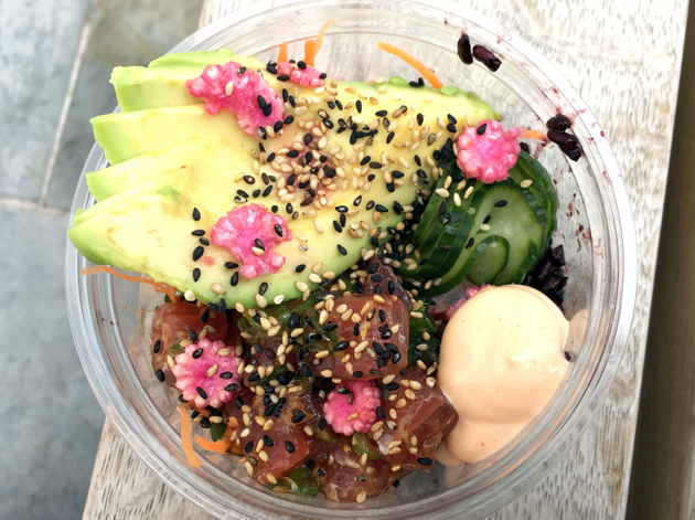 tuna poke from eat poke street food