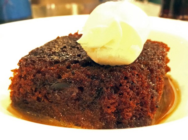 sticky toffee pudding at rick stein barnes