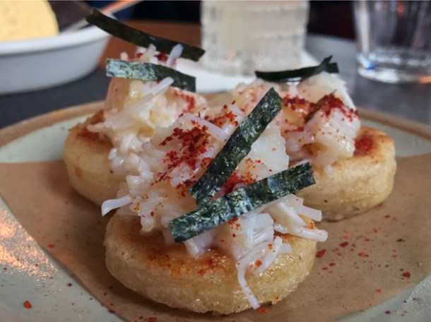 crab crumpets at the wigmore
