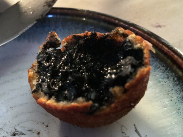 squid ink arancini at magpie