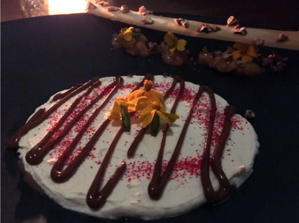 caramelised guava and burnt cinnamon candy at ella canta