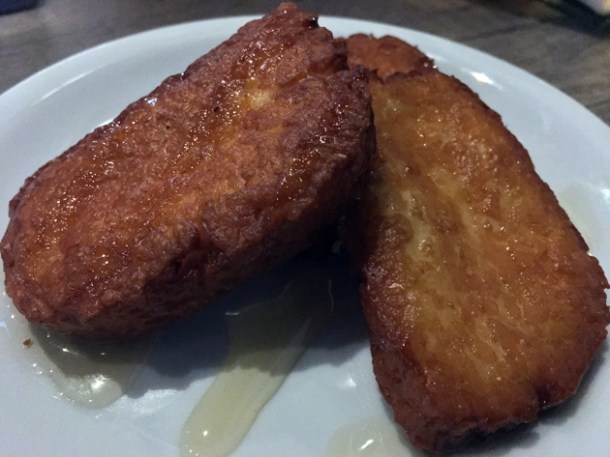 halloumi with honey at gilly's fry bar