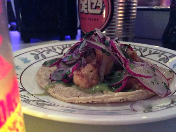 cauliflower tacos at tacos del 74 dalston