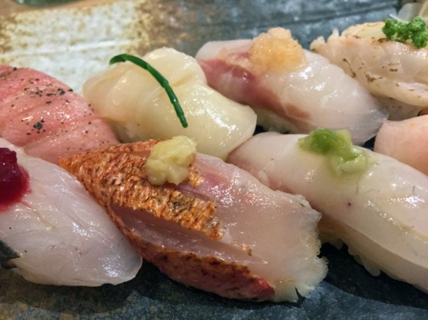 butterfish nigiri at sushi atelier