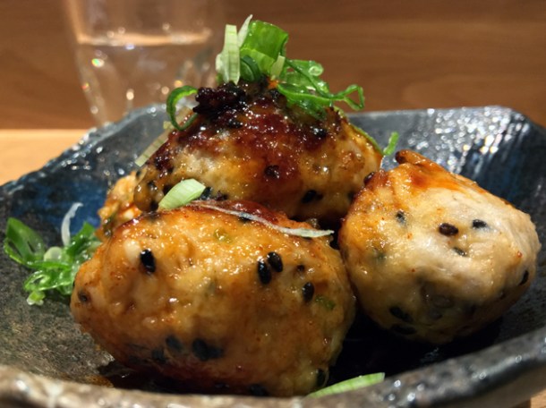 chicken tsukune special at sushi atelier
