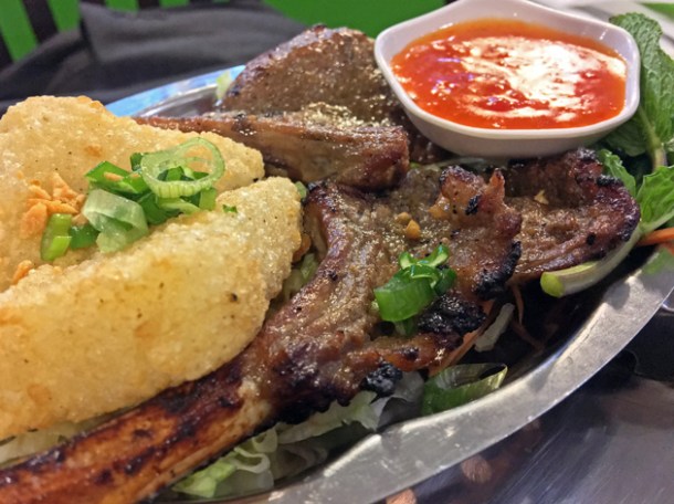 lamb chops at mrs le's