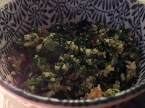 kale tabbouleh at maison bab