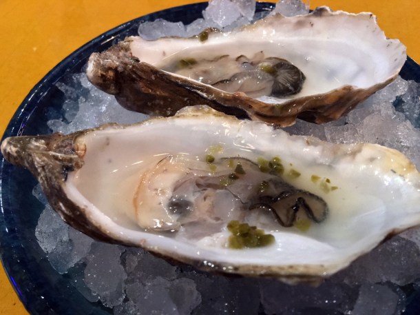 worm salt oysters at casa pastor