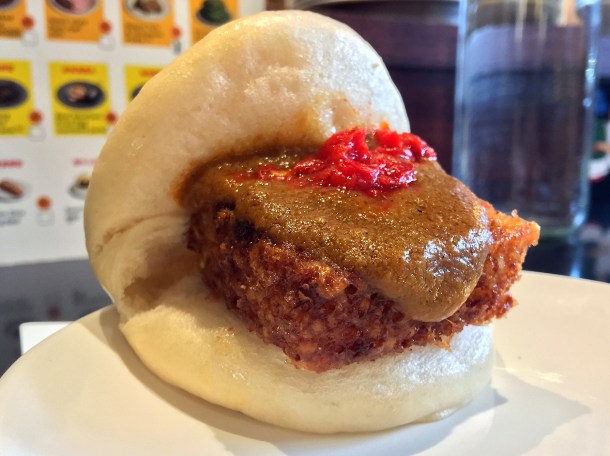 illustrative photo of the curry cheese gua bao at Bao Borough