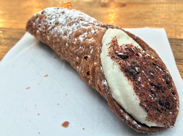 illustrative photo of the cannolo from Little Sicily at Mercato Metropolitano