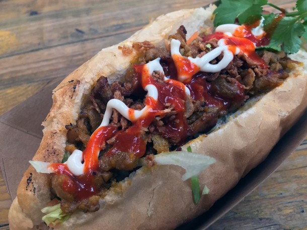 illustrative photo of the pork banh mi at Mercato Metropolitano