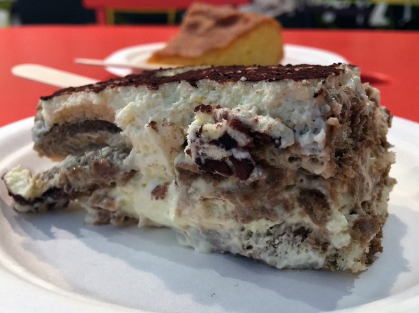 illustrative photo of the Tiramisu from Caffe Latino at Mercato Metropolitano.