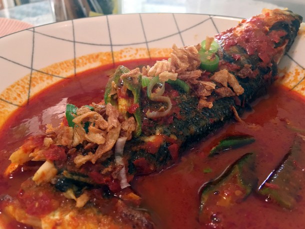 illustrative photo of the assam pedas at Normah's Cafe