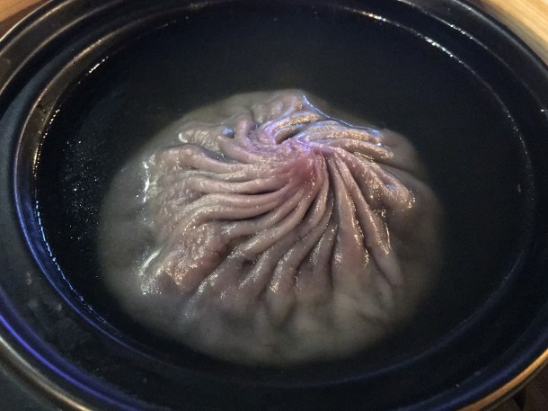 illustrative photo of the pork big dumpling in soup at Baozi Inn London Bridge