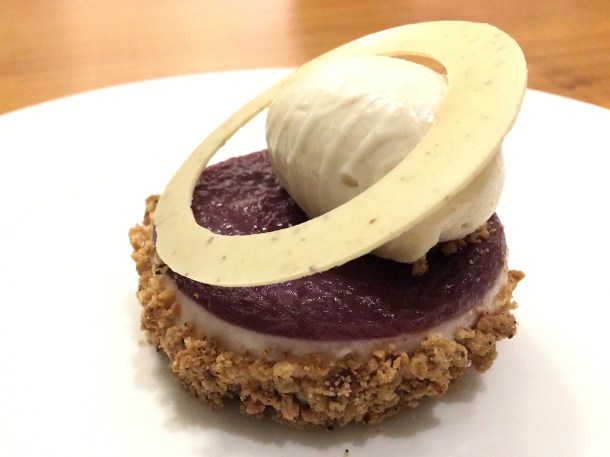illustrative photo of the blue cheese cheesecake at Trivet