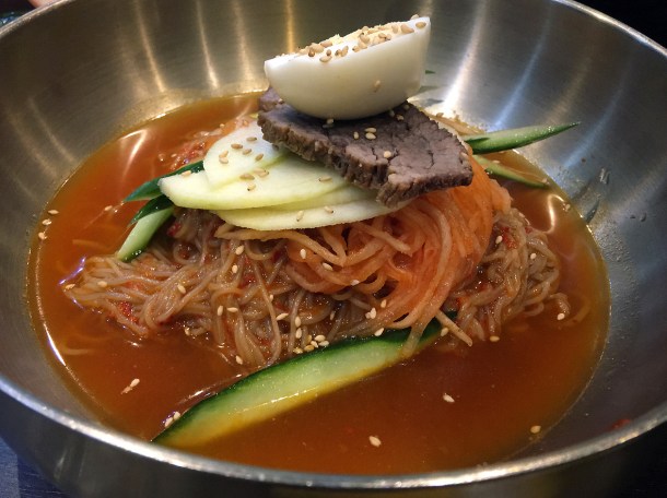 illustrative photo of the chilled noodles at Soju Reading