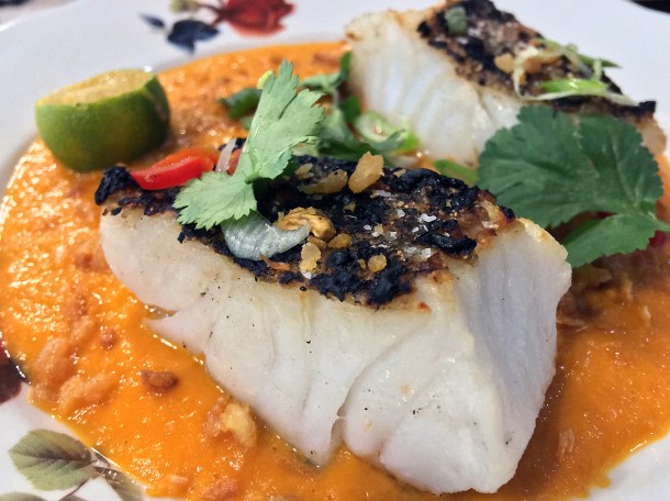 illustrative photo of the fish escabeche at Sarap