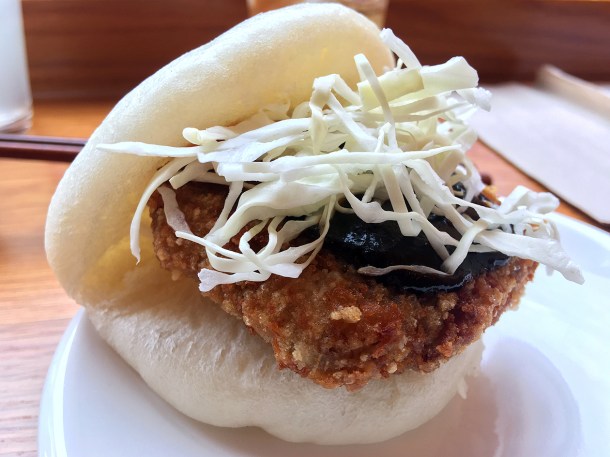 illustrative photo of the iberico pork bao at Bao Noodle Shop