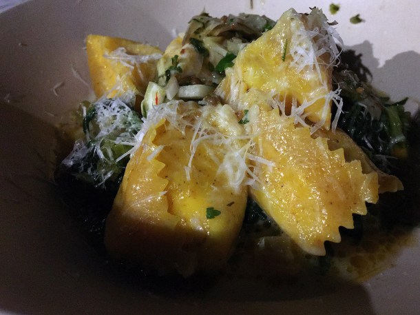 illustrative image of the ricotta agnolotti at Darby's