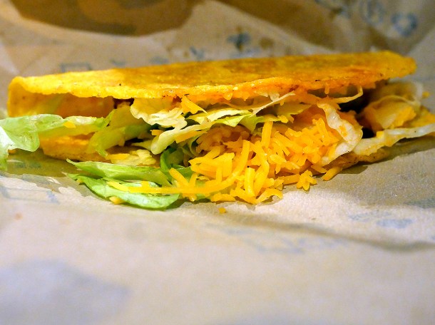illustrative photo of the hard taco from Taco Bell Woolwich