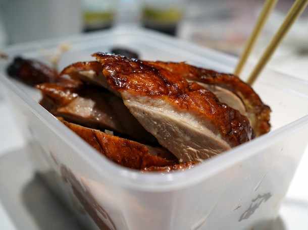 illustrative photo of the roast duck from Four Seasons Chinatown